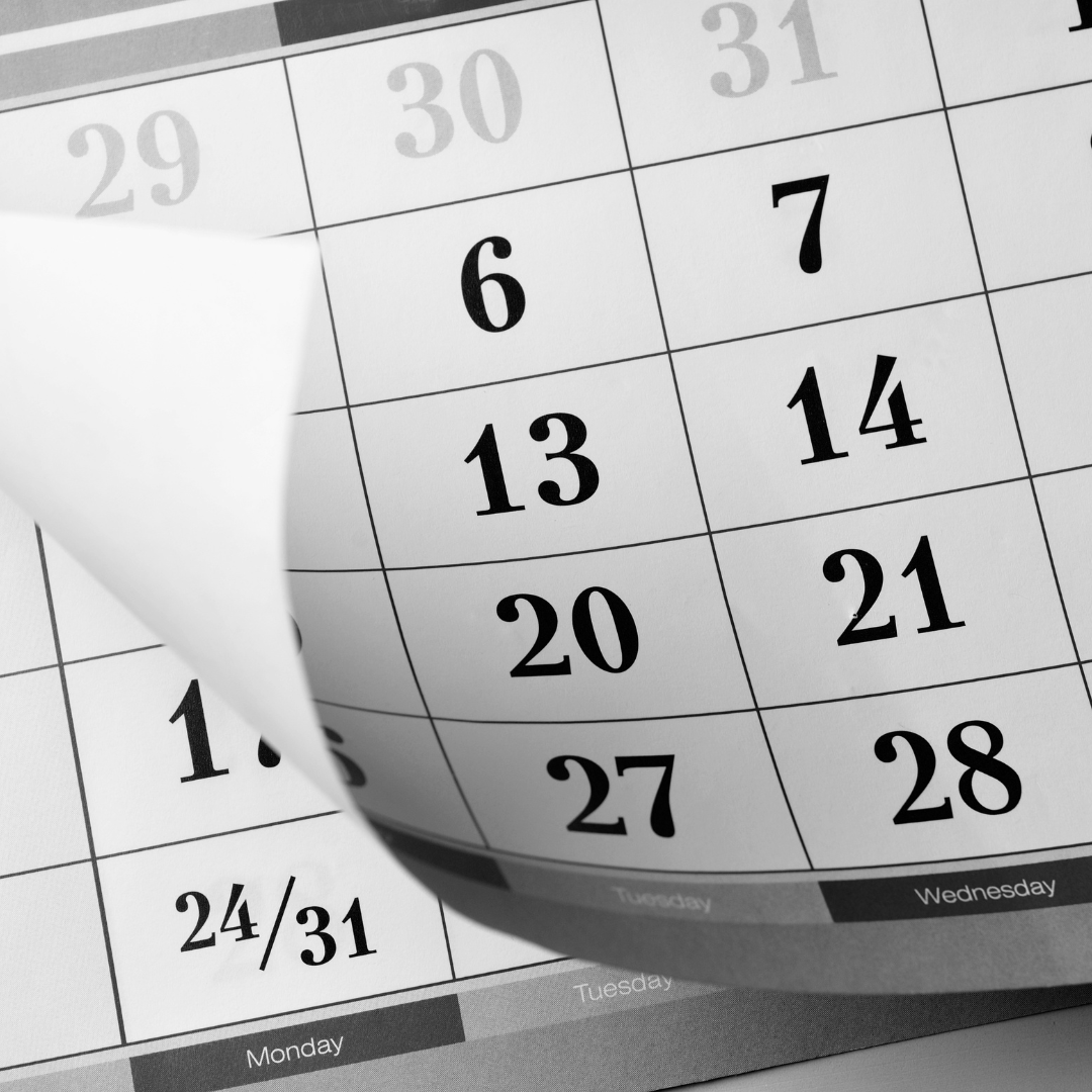 Generic image of calendar page